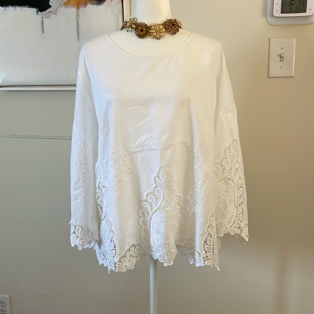 Cynthia Rowley white shirt NWOT